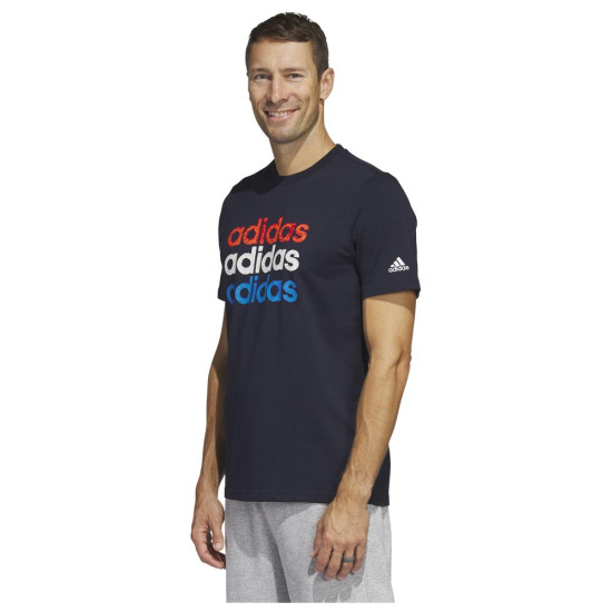 Adidas Ανδρική κοντομάνικη μπλούζα Adidas Ανδρική κοντομάνικη μπλούζα